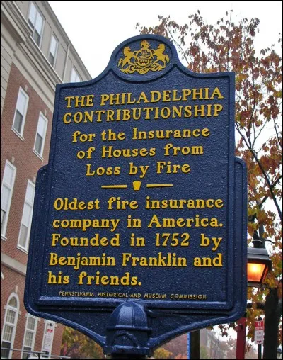 En 1736, Franklin et des amis volontaires organisent l' ''Union Fire Company'' pour protéger Philadelphie des incendies : chaque membre doit apporter ses chaudières et des sacs pour évacuer les biens matériels en péril.

Il s'agit de la première organisation de pompiers volontaires organisée en Amérique : bientôt, les candidatures pour les pompiers pleuvent ...