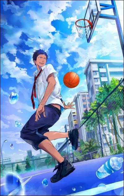 Aomine ne participe pratiquement jamais aux entraînements de basket avec son équipe.