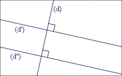 Les droites (d') et (d'') sont :