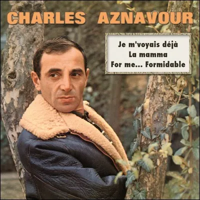 Dans la chanson "For me formidable", quel grand personnage n'est pas cité par Charles Aznavour ?