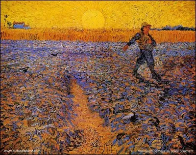 Voici "Le semeur au soleil couchant" de...