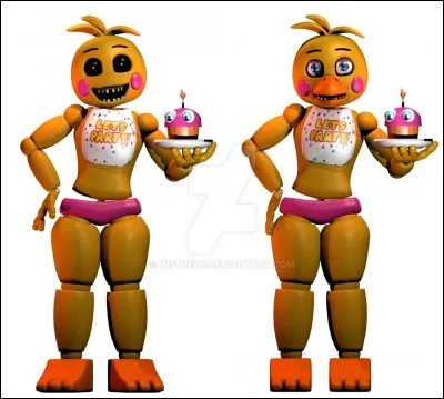 Dans "FNaF 2" que fait Toy Chica de son bec ?