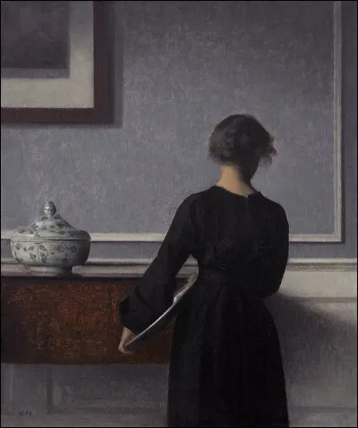 Quel peintre danois (1864-1916) est l'auteur de scènes d'intérieur caractérisées par une monochromie grise et une atmosphère de silence et de rêverie ?