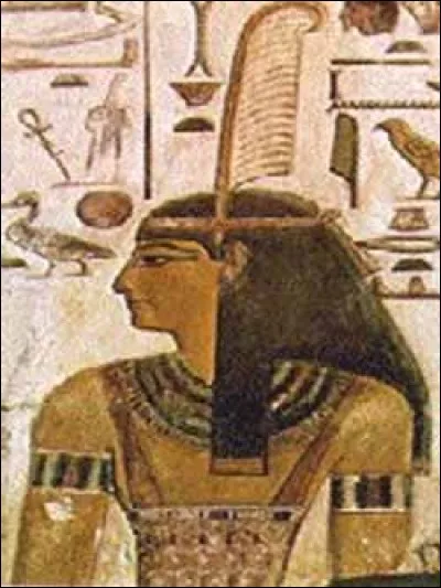 C'est la déesse qui incarne l'équilibre des choses. On la représente portant une plume d'autruche sur la tête. Qui est-ce ?