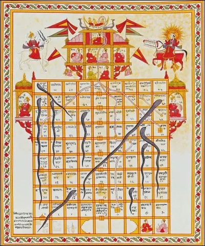 Voici un jeu hindou très porté sur la religion, et qui ressemble beaucoup au jeu de l'oie. Quel est son nom ?