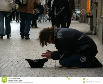 Si tu vois un mendiant, tu :
