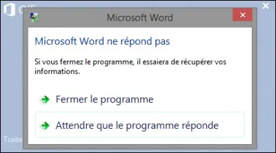 Sous Windows, quand une application ne répond pas... dans quelle rubrique se trouve la solution ?