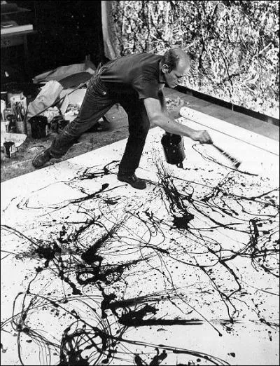 Quel tait le surnom, en rfrence  sa faon de peindre, du clbre artiste Jackson Pollock ?