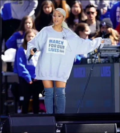 Quelle chanson Ariana Grande a-t-elle chantée lors de ''March for Our Lives'' ?