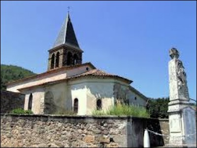 Nous commençons devant l'église Saint-Roch d'Aubazat. Village de Haute-Loire, il se situe dans l'ancienne région ...
