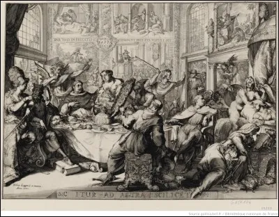 Pendant un repas chez un amphitryon, que faisait le carpteur et qui était-il ?