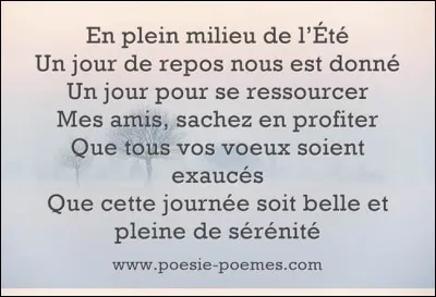 Tu aimes les po&egrave;mes...