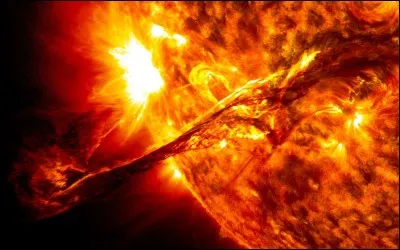 Comment s'appelle la zone située entre le noyau et la zone convective du Soleil ?