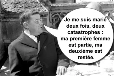 Ce sont quelques mots sur la carte de Francis Blanche !