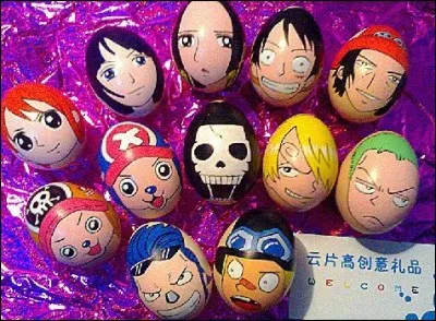 Quel personnage de "One Piece" n'est pas représenté sur l'un de ces ufs ?
