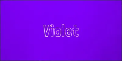 Cliquez sur la violette.