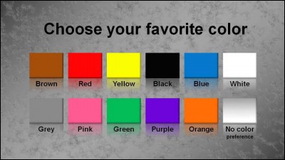 Quelle est ta couleur préférée ?
