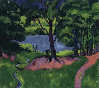 Qui a peint "Lac de forêt en Bohême" ?