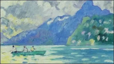 Qui a peint "La barque sur le lac du Bourget" ?