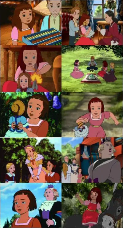 Quel est le nom de l'âne acheté avec une charrette par Mme de Réan à Sophie et Paul à leur demande ?