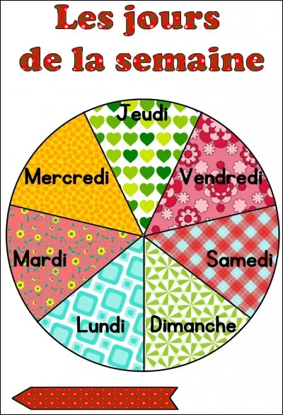 Quel jour de la semaine pr&eacute;f&egrave;res-tu ?