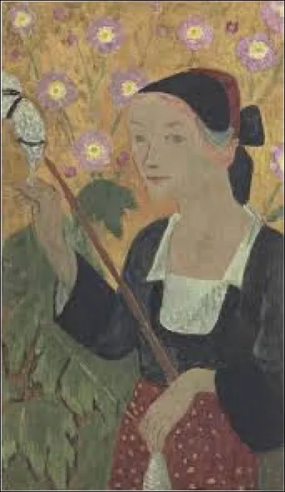 Qui a peint "La fileuse aux an&eacute;mones" ?