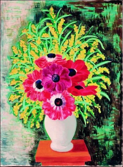 Qui a peint "An&eacute;mones et mimosas" ?