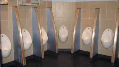 Tu vas dans les toilettes publiques. Que fais-tu ?