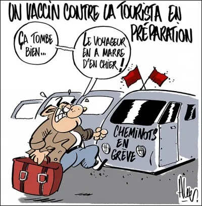 L'année dernière j'ai passé mes vacances à Djerba, sur une plage, mais il y avait un problème avec l'eau, plus d'un touriste avait la courante !