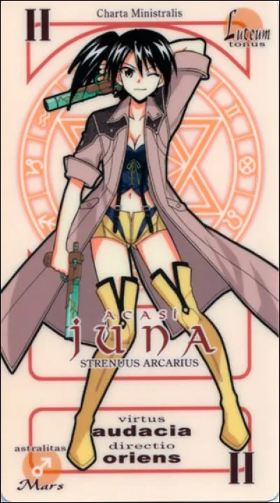 Yuna devient une tireuse d'élite grâce à ses deux pistolets. D'après sa carte, quelle est sa vertu ?