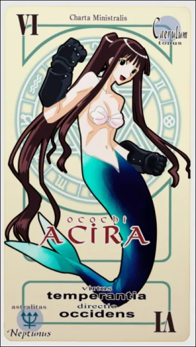 Akira est donc la dernière avec qui Negi passe un pactio. Elle se transforme en sirène et peut se déplacer entre les étendues d'eau. Qui aide-t-elle lors d'une course poursuite ?