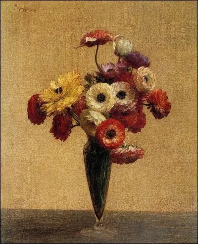 Qui a peint "Anémones et renoncules" ?