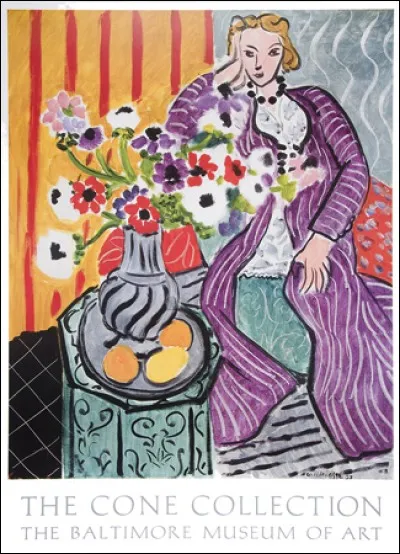 À qui est la toile "Robe violette et anémones" ?