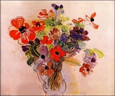 Qui est le peintre ce ces anémones ?