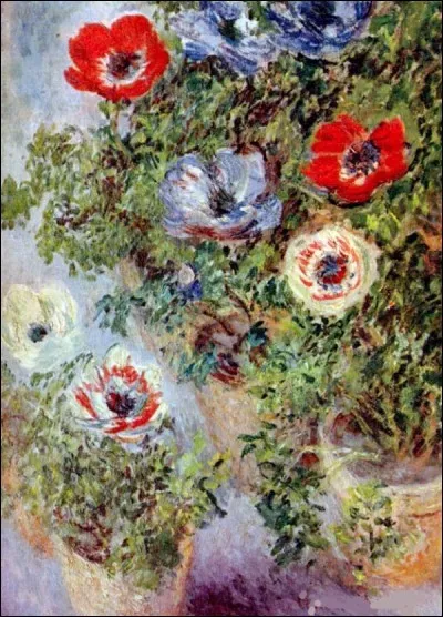 Qui a fait cette nature morte avec anémones ?
