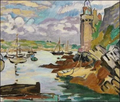 Qui a peint "Phare sur la côte, tour fortifiée" ?