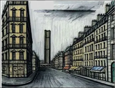 Qui a peint "Rue de Rennes et la tour Montparnasse" ?