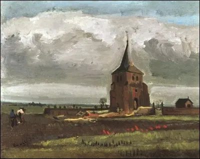 Qui a représenté "La vieille tour à Nuenen" ?