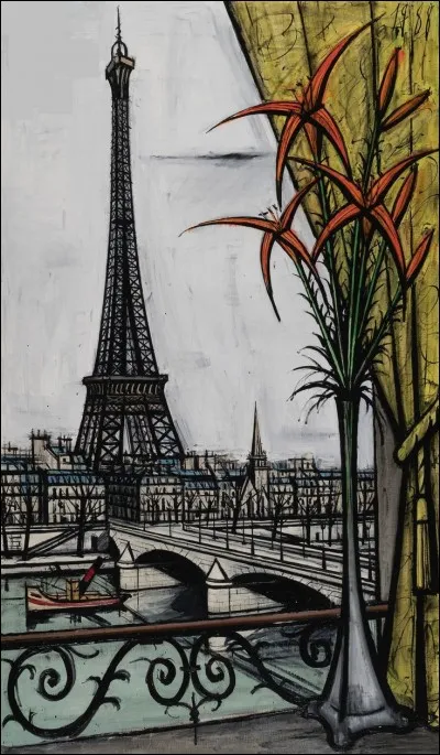 Qui est le peintre de cette tour Eiffel ?