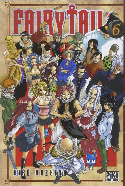 Tome 6 : quand la guilde est attaquée et que Natsu, Happy,Erza et Grey squatte le logement de Lucy. Il est marqué quoi sur le t-shirt que Lucy porte quand elle sort de sa douche ?