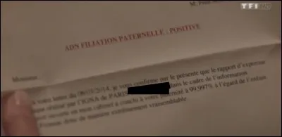 Quelle est la date sur le courrier prouvant que Lucie est bien la fille de Fred ?