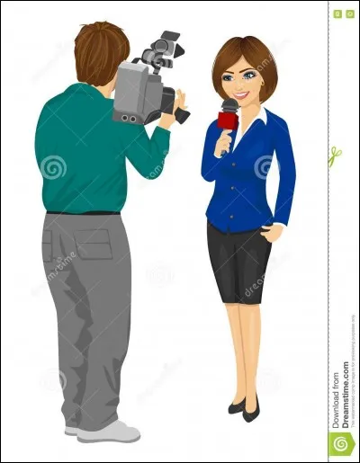 Je présente les informations à la télévision. Je suis .......