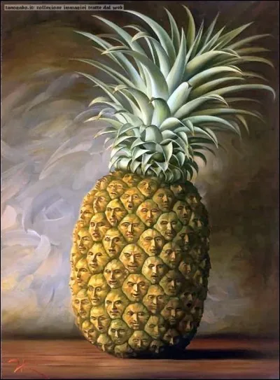 Qui a peint "Ananas/visages" ?