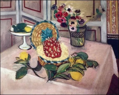 Qui a réalisé cette "nature morte avec ananas" ?