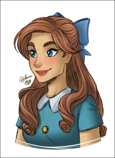 De quelle couleur est la robe d'Anastasia ?