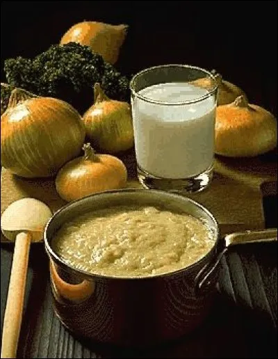 S - La sauce ''soubise'' contient des oignons réduits en purée épaisse.