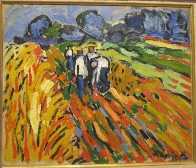 Qui a réalisé la toile intitulée "Les ramasseurs de pommes de terre" ?