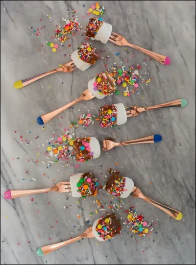 Voilà une jolie présentation et un bel enrobage pour une sucrerie moelleuse qui est... ?