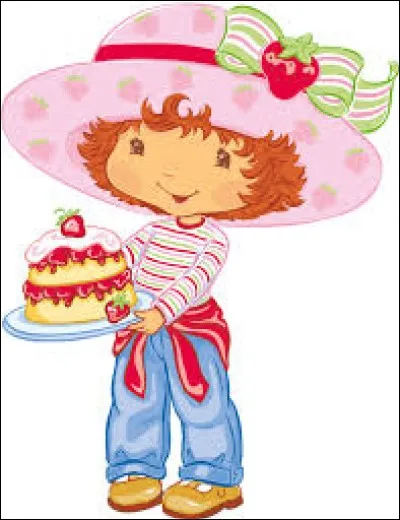 Comment s'appelle cette petite fille portant un chapeau illustré de fraises ?