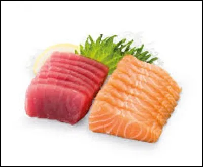 Le sashimi est un mets de la gastronomie japonaise.